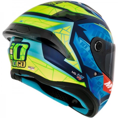 Mt Targo S Dıogo Moreıra C7 Kapalı Kask Parlak LARGE