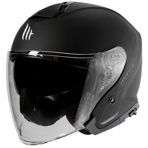 Mt Thunder 3 Sv Solıd A1 Yarım Yazlık Kask Mat Siyah Small