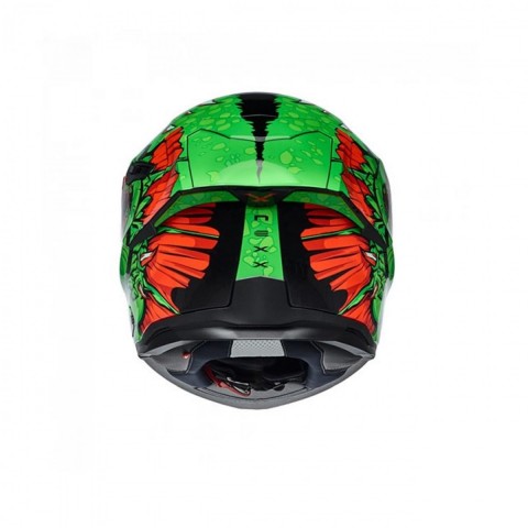 Nexx Sx.100r Abısal Kapalı Kask Yeşil-kırmızı