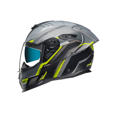 Nexx Sx.100r Grıdlıne Kapalı Kask Mat Gri-neon Sarı MEDIUM