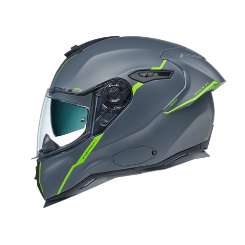 Nexx Sx.100r Shortcut Kapalı Kask Mat Gri-neon 2X-LARGE