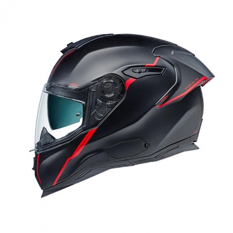 Nexx Sx.100r Shortcut Kapalı Kask Mat Siyah-kırmızı