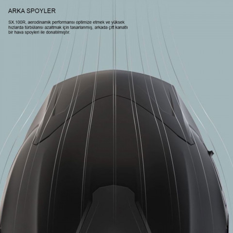Nexx Sx.100r Skıdder Kapalı Kask Mat Siyah-gri