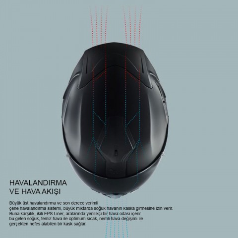 Nexx Sx.100r Skıdder Kapalı Kask Mat Siyah-kırmızı X-SMALL