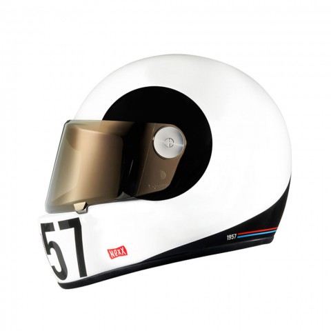 Nexx X.g100r Sputnık Kapalı Kask Beyaz-siyah
