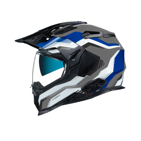 Nexx X.wed 2 Columbus Kapalı Fiber Kask Mavi-gri