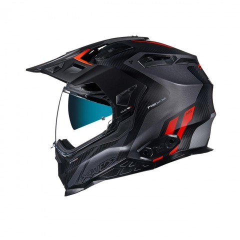 Nexx X.wed 2 Vaal Kapalı Karbon Kask Mat Kırmızı-gri