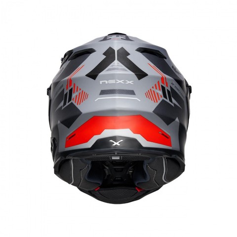 Nexx X.wed 2 Wıld Country Kapalı Fiber Kask Mat Gri-kırmızı