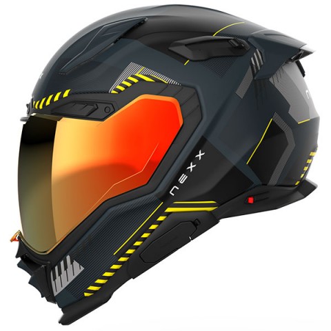 Nexx X.wst 3 Fluence Mat Gri Neon Sarı Kapalı Kask