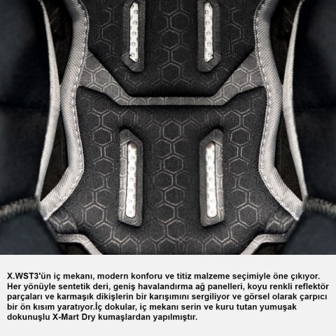 Nexx X.wst 3 Fluence Mavi Kırmızı Kapalı Kask X-LARGE