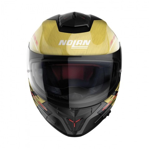 Nolan N80-8 069 Meteor N.com Kapalı Kask Metal Siyah-sarı