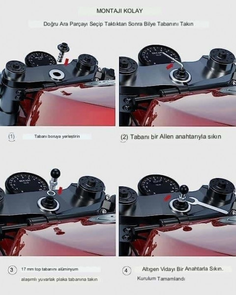 Nukrotech 17mm Toplu Maşa Ve Çatal Bağlantı Adaptörü (racing Modeller İçin)