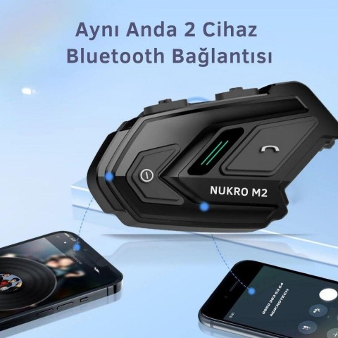 Nukrotech Nukro M2 Bluetooth Intercom Seti