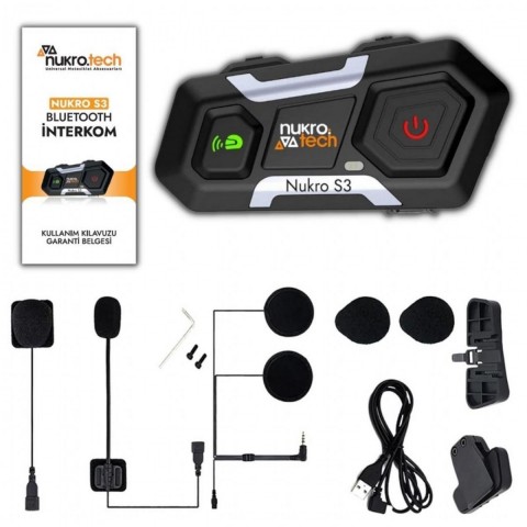 Nukrotech Nukro S3 Bluetooth Intercom