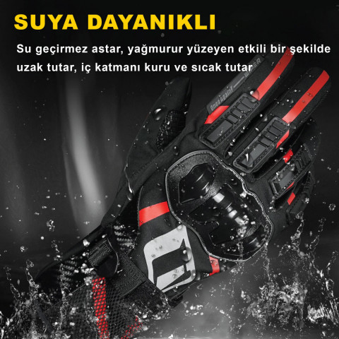 Ones Agaın Mg21 Kışlık Eldiven Kırmızı