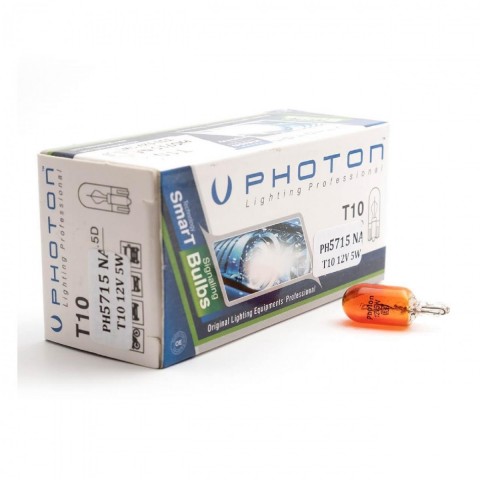 Photon Park Ampulü Dipsiz T10 12v W5w Amber Standart Sarı