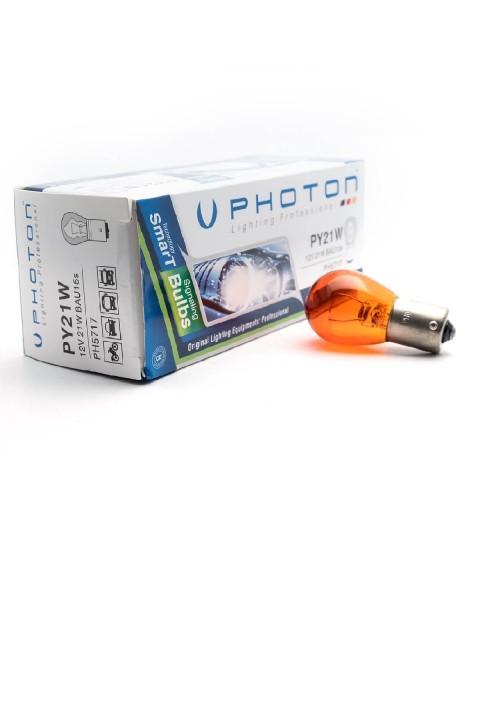 Photon Sinyal Ampulü Py21w 12v 93 Amber Şaşı Tırnak