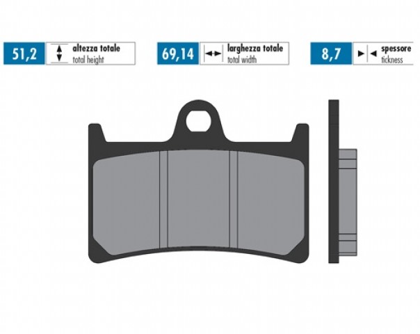 Polını Fren Balatası Sinterli Ön Yamaha Yzf-r1 Mt-07 Fz8 Mt-09 Fz1 Yzf 1000 Mt-01 Tmax 500