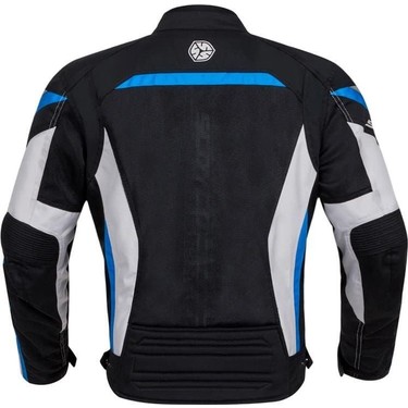 Scoyco Jk100 Yazlık Fileli Mont Siyah-beyaz-mavi