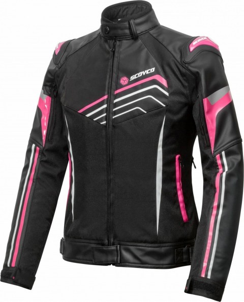 Scoyco Jk153w Kadın Mont Siyah-pembe