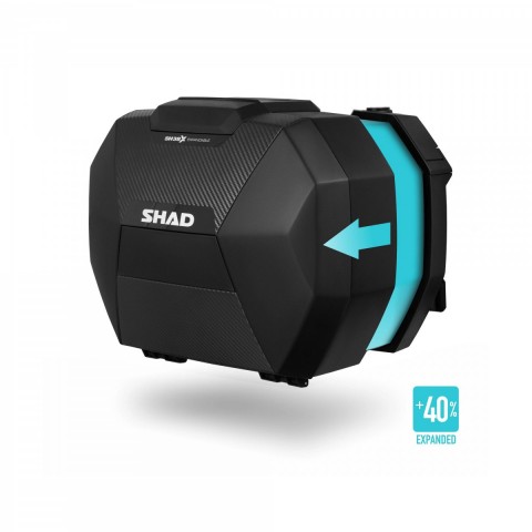 Shad Sh38x Yan Çanta Seti Expandable Genişleyebilir Carbon 38lt