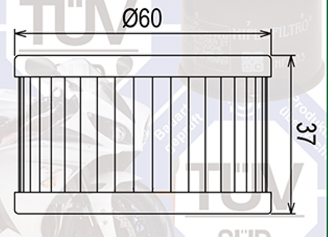 Sunwa Yağ Filtresi Mf-137 Suzukı Dr 500 600 650 750 800 S40 Boulevard Mondıal Zontes