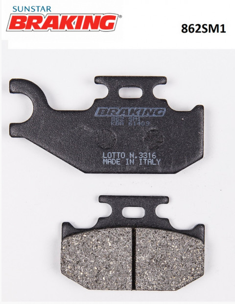 Suzukı Burgman Uh200  Arka Fren Balatası Yarı Metal 862sm1 Brakıng 413 373