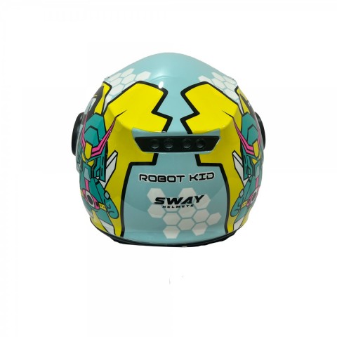 Sway Çocuk Kaskı Yarım Sw 814 Robot Kıds