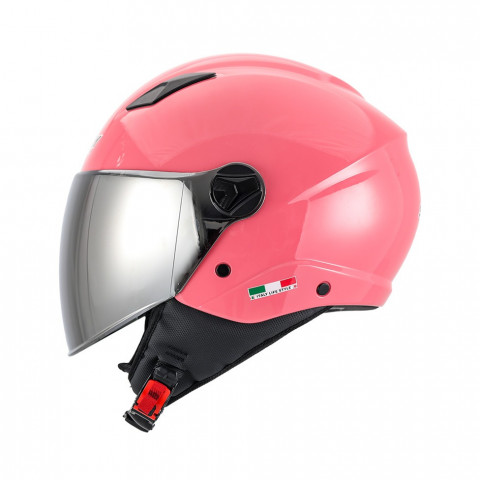 Sway Sw 765 Aynalı Vizörlü Yarım Kask Pembe
