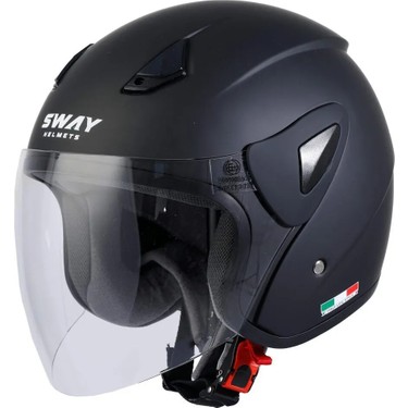 Sway Sw700 Yarım Yazlık Kask Siyah