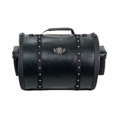 Tex 87 Deri Silindir Arka Çanta Siyah