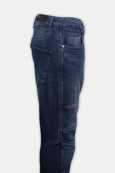 Thorr Thunder Motosiklet Korumalı Kot Pantolonu Blue Jeans