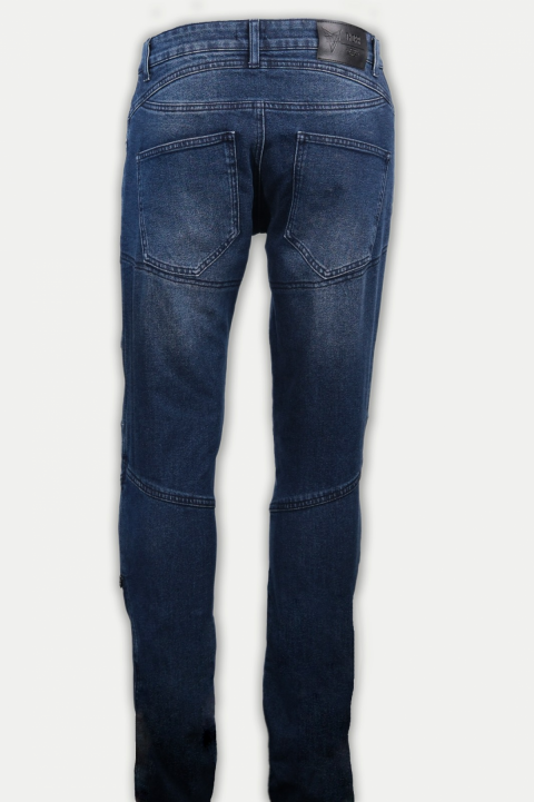 Thorr Thunder Motosiklet Korumalı Kot Pantolonu Blue Jeans