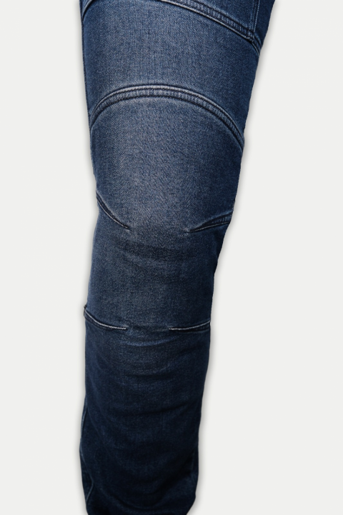 Thorr Thunder Motosiklet Korumalı Kot Pantolonu Blue Jeans