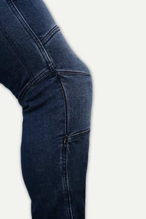 Thorr Thunder Motosiklet Korumalı Kot Pantolonu Blue Jeans