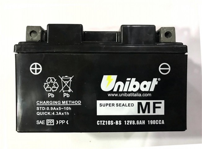 Unıbat Akü Ctz10s-bs 12v86ah Yamaha R6 Mt-07 Bmw S1000rr Honda Cbf500 Cbf600 Cb600f Cbr600 Cbr1000rr Ktm Duke 640 690