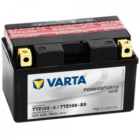 Varta Akü Tttz10s-bs Sla 12v9ah Yamaha Yzf-r6 Mt07 Bmw S1000rr Honda Cbf500 Cbf600 Cb900 Cb600f Cbr600 Cbr1000rr Ktm Duke 640 690