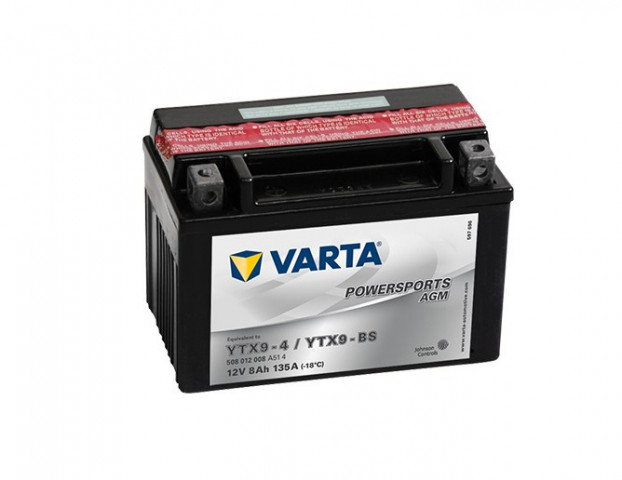 Varta Akü  Ytx9 Sla Fa 12v8ah Inazuma Mt-03 Xmax 250-400 Sym Gts 250i Joyrıde 200 Burgman Uh-200 An-400 Lıke-200