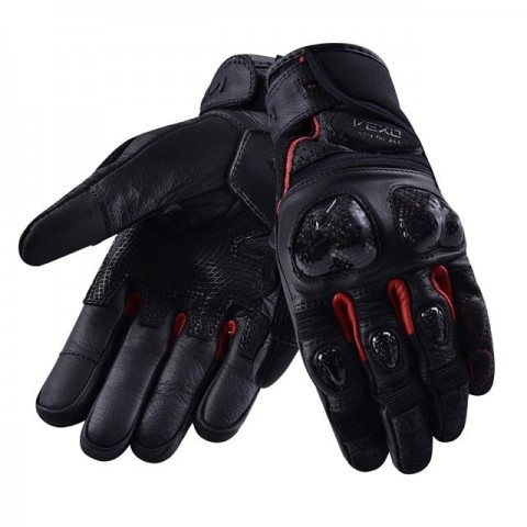 Vexo Gp Tech Pro Aır Yazlık Deri Eldiven Siyah-kırmızı