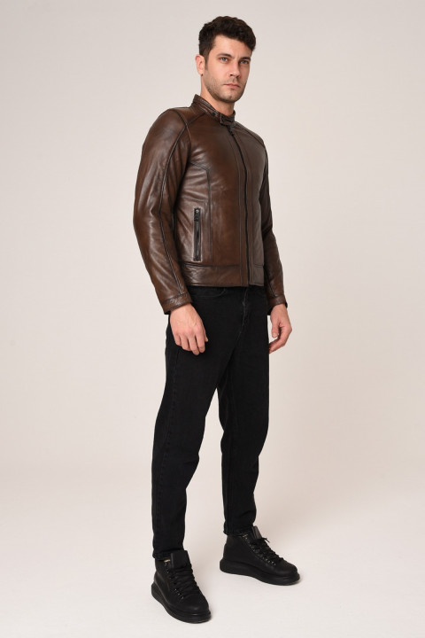 Vexo Moto Deri Mont Antik Kahve [medıum Beden]