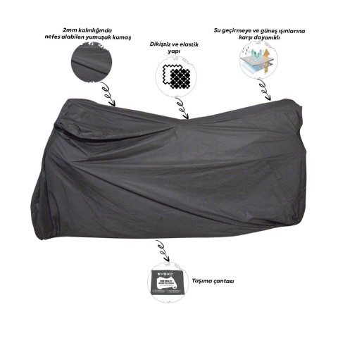 Vexo Plus Miflonlu Branda Siyah X-large 270cm X 95cm X 130cm