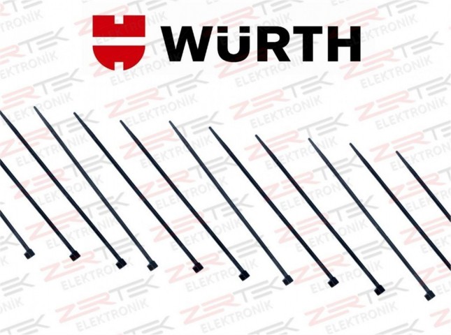 Würth Plastik Kelepçe-cırt Kablo Bağı 25x100mm (10 Adet) Beyaz