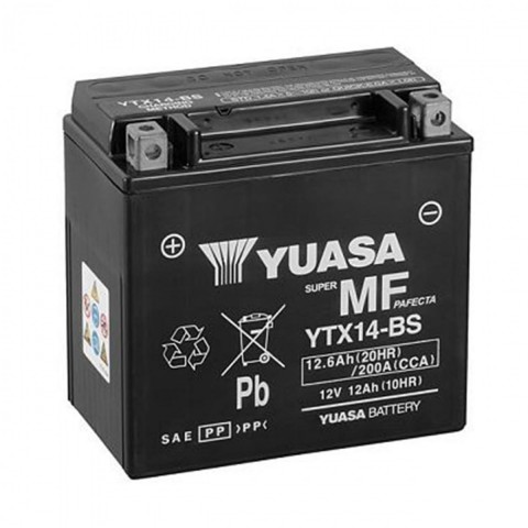 Yuasa Akü Ytx14-bs 12v12ah200a Bmw F650 F700 F800 Gs K1300r K1300s Suzukı Dl1000 Vespa Gts 250 300