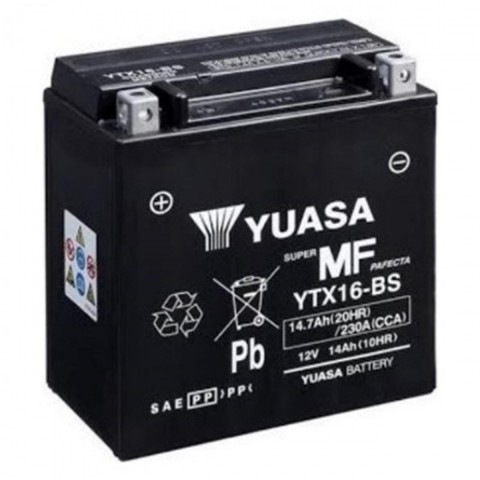 Yuasa Akü Ytx16-bs 12v14ah230a Kawasakı Vn 1700 Vn 1500 Vulcan Trıumph Tıger 800 Tıger 800 Xc