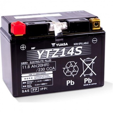 Yuasa Akü Ytz14s 12v11,2ah230a Honda Nc 750 S-x Nc 750 Integra Dct Nt 1100 Ktm 1050 1190 Adventure