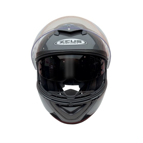 Zeus Zs-3050 Be7 Çene Açılır Kask Gri-kırmızı