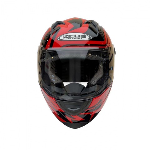 Zeus Zs-811a Al-34 Kapalı Kask Kırmızı-siyah