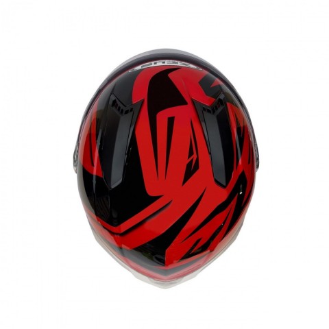 Zeus Zs-811a Al-34 Kapalı Kask Kırmızı-siyah