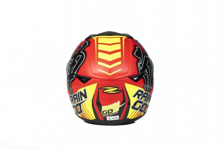 Zeus Zs-811a Al31 Kapalı Kask Mat Kırmızı-neon Sarı