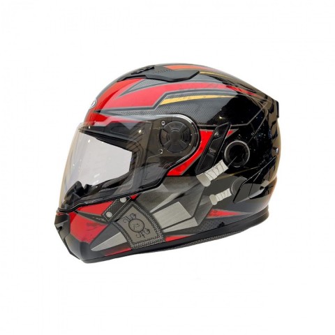 Zeus Zs-813a An36 Kapalı Kask Siyah-kırmızı